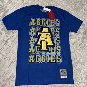 NORTH CAROLINA A&T AGGIES MITCHELL & NESS T Shirt NWT Small Unisex